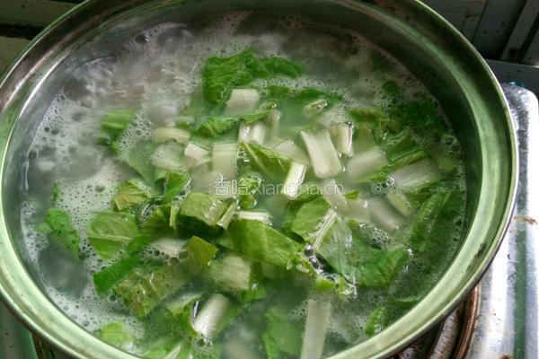 虾米猪肉菜粥（简易版)的做法图解4