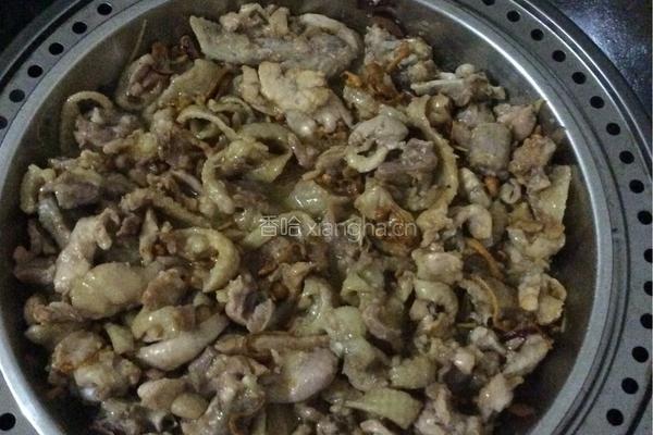 虫草花蒸大盘鸡的做法图解4