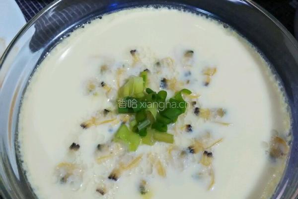 蜆肉蒸水蛋的做法图解4