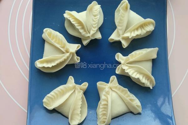 茴香馅蝴蝶花式蒸饺的做法图解17