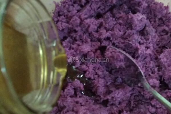 水晶紫薯卷的做法图解4
