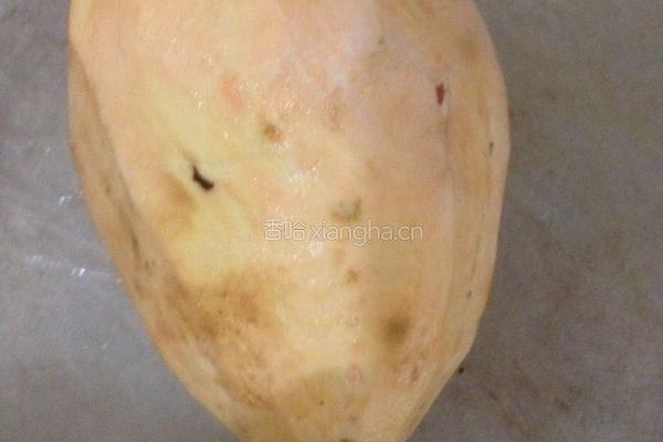 香煎甜薯豆沙饼的做法图解1