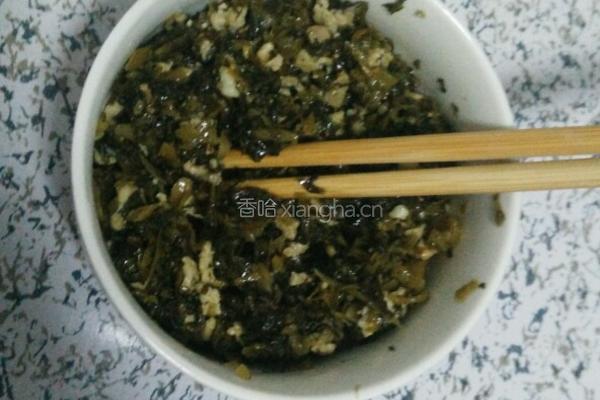 雪菜肉丝饼的做法图解2