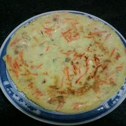 鸡蛋胡萝卜榨菜饼的做法[图]