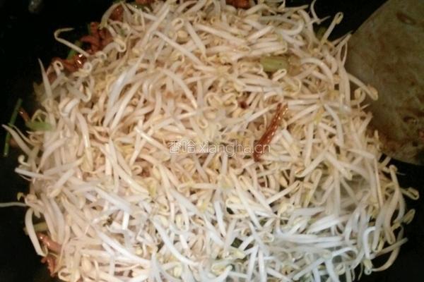 豆芽芹菜炒肉丝的做法图解10