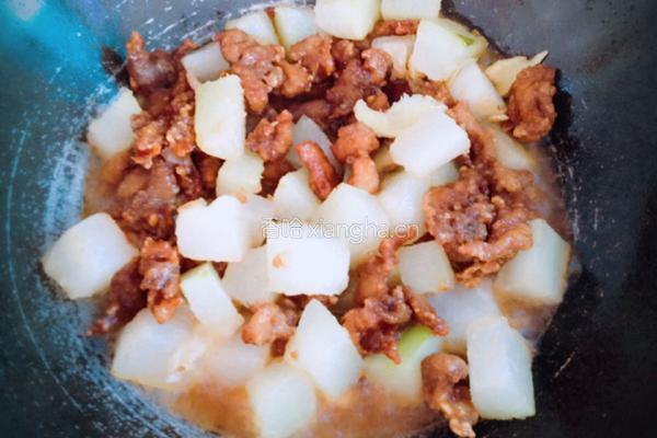 荔枝肉焖冬瓜的做法图解16