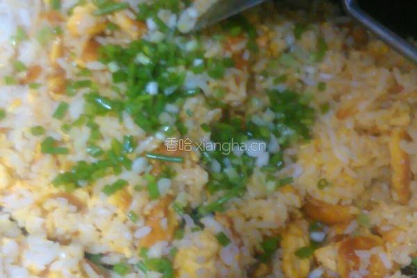 葱花鸭蛋饭的做法图解5
