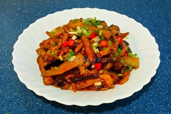 豆瓣醬茄子的做法图解9