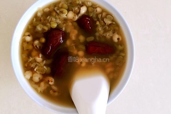 红枣绿豆粥的做法图解4