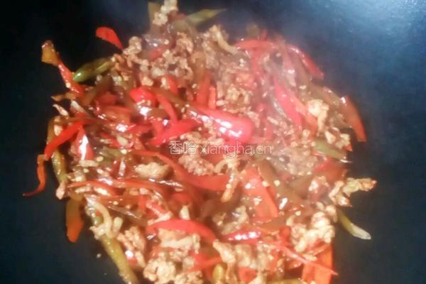 辣椒炒肉的做法图解8