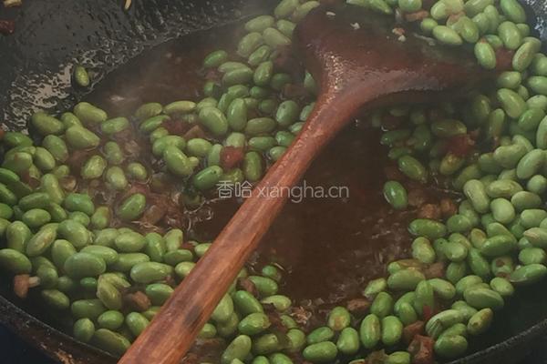 香炒毛豆的做法图解4