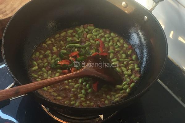 香炒毛豆的做法图解5