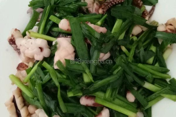 快手鱿鱼炒韭菜