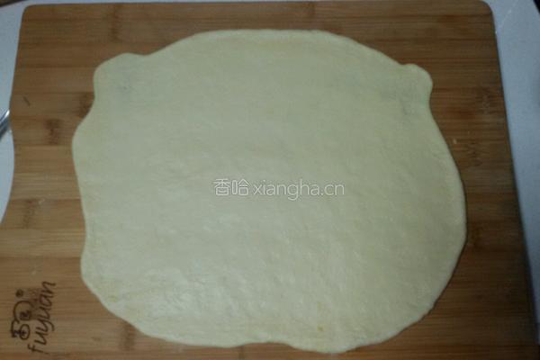 火腿香葱花型面包的做法图解5