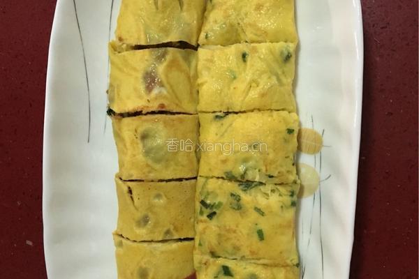 肉松鸡蛋葱，土豆丝鸡蛋葱面卷的做法图解8