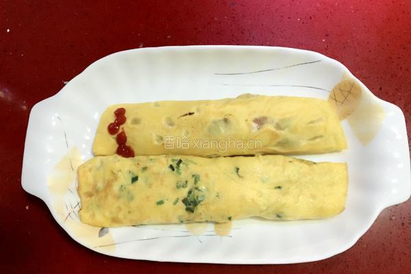 肉松鸡蛋葱，土豆丝鸡蛋葱面卷的做法图解7