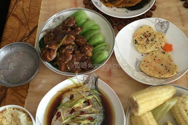 油菜香菇的做法图解3