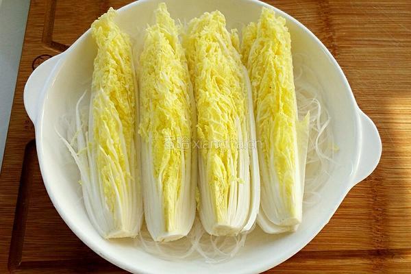 蒜蓉粉丝蒸娃娃菜的做法图解7