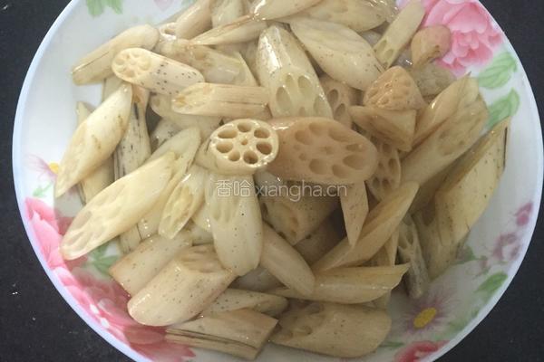醋溜藕节的做法图解6