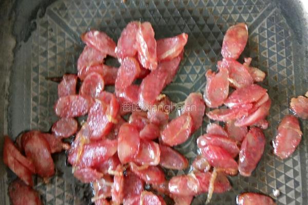 腊味杂疏炒饭的做法图解3