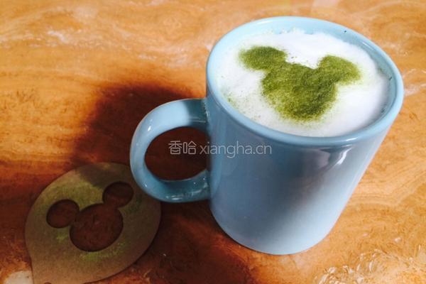 抹茶拿铁的做法图解8