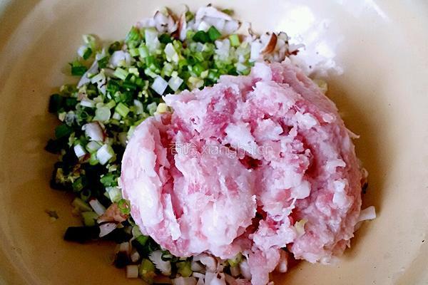 香菇鲜肉包的做法图解3