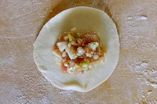 白菜芹菜猪肉饺子的做法图解7