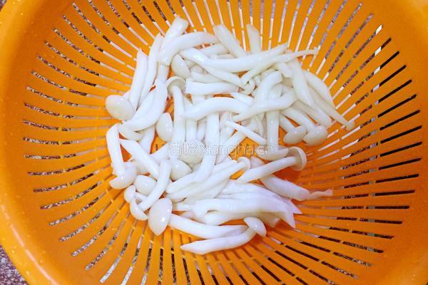 蚝油炒海鲜菇的做法图解3