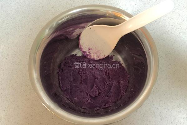 紫薯绣球酥（3个）的做法图解3
