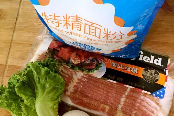 培根鸡蛋卷的做法图解1