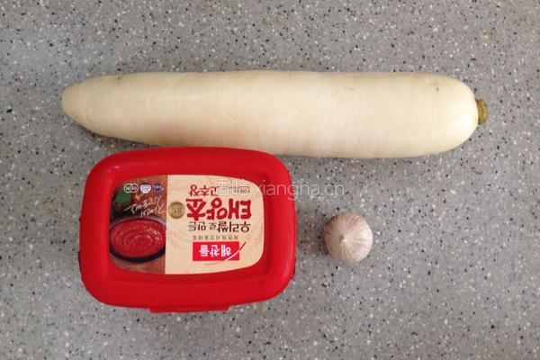 简易韩式萝卜泡菜的做法图解1
