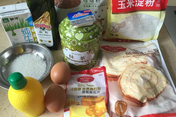 抹茶可可粉华夫饼的做法图解1