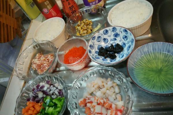 蟹子炒飯的做法图解1
