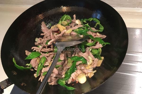 青椒炒肉片的做法图解6