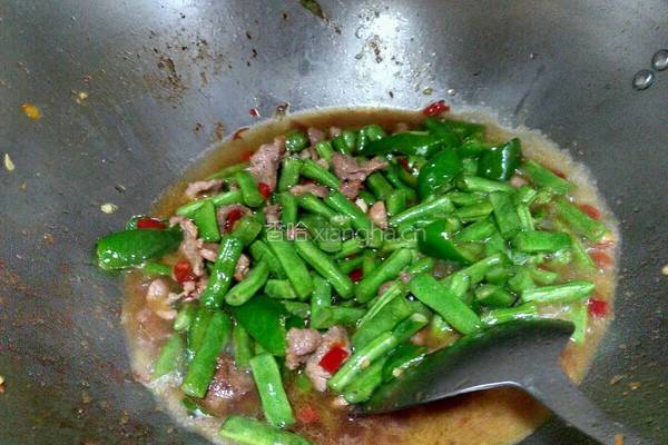 四季豆炒肉丝的做法图解8