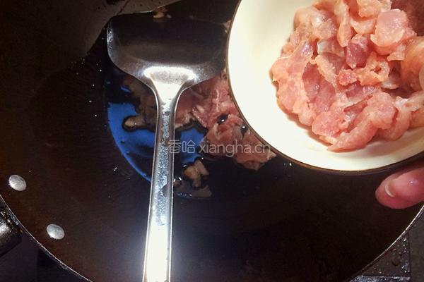 扁豆炒肉片的做法图解6