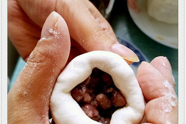 糯米红豆馅饼的做法图解3