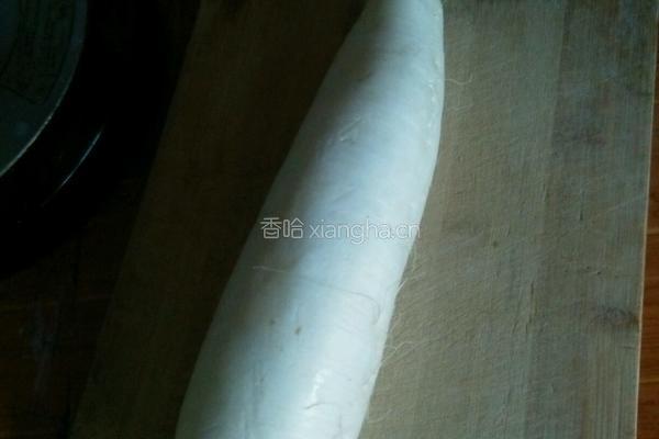 肉片萝卜炖的做法图解1