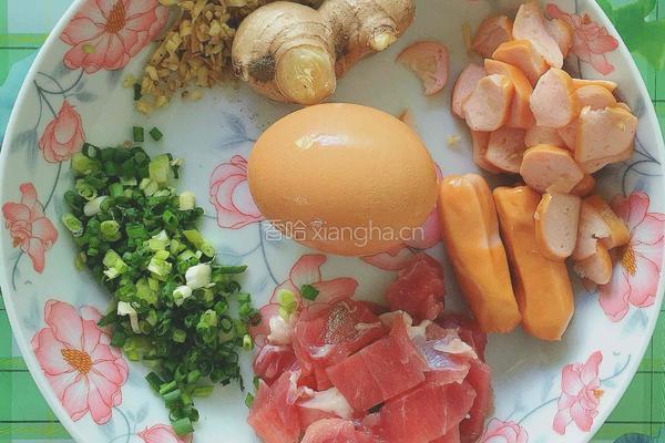 一人食雜料炒飯的做法图解2