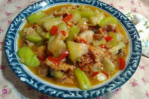 水瓜炒肉片的做法图解10