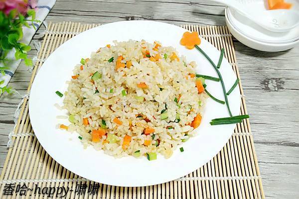 双蔬炒饭的做法图解10