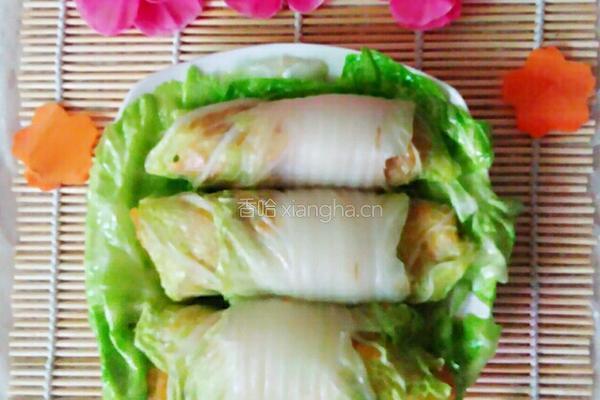 鸡柳白菜卷的做法图解9