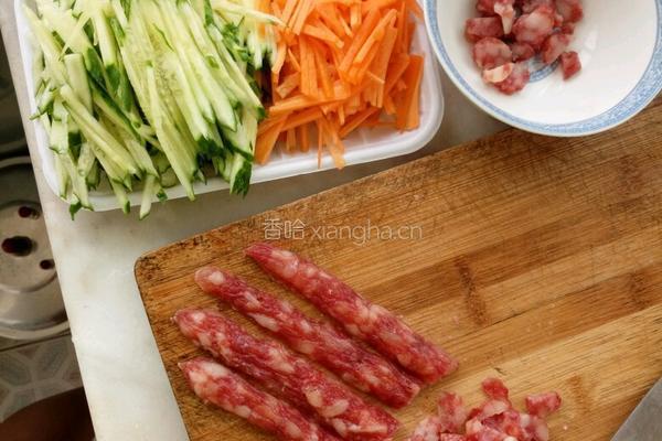 素炒腊味饭的做法图解1
