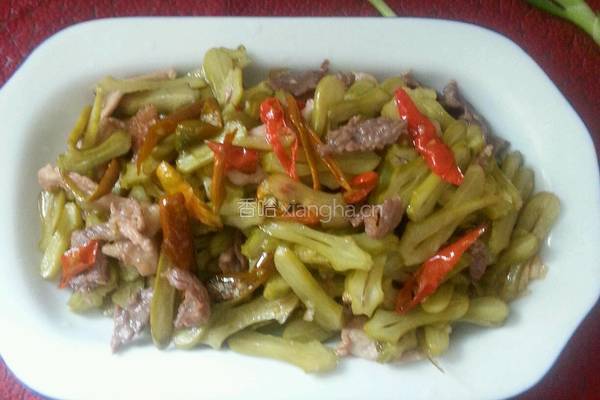 刀豆炒瘦肉的做法图解10