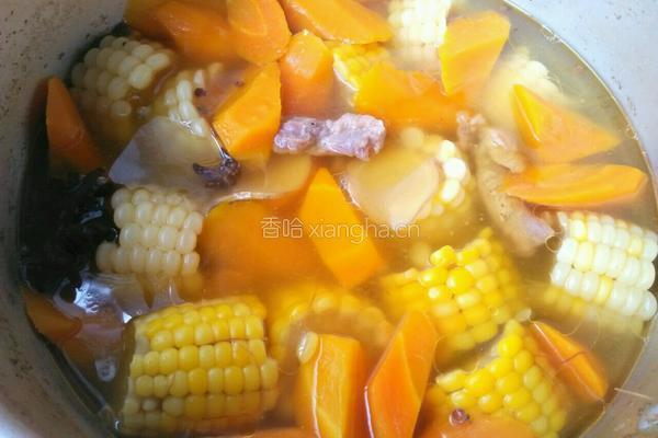 胡萝卜玉米排骨汤的做法图解7