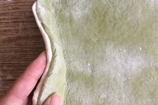 青汁花卷的做法图解6