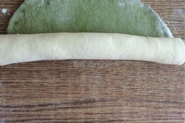 青汁花卷的做法图解7