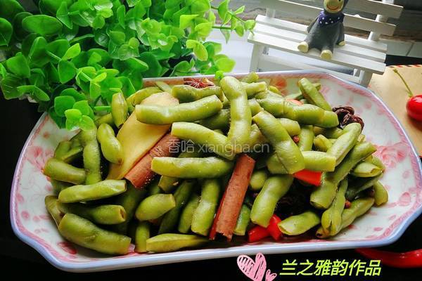 十三香卤水毛豆的做法图解4