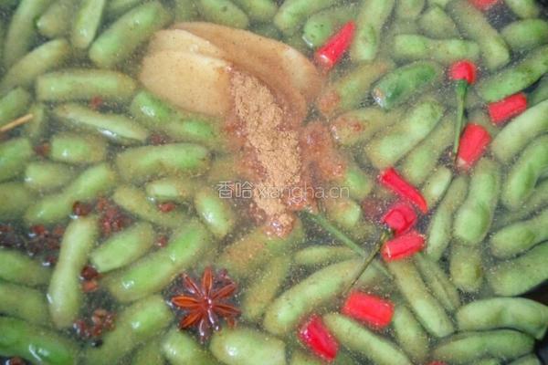 十三香卤水毛豆的做法图解3