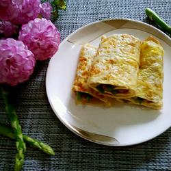 芦笋里脊鸡蛋饼的做法[图]